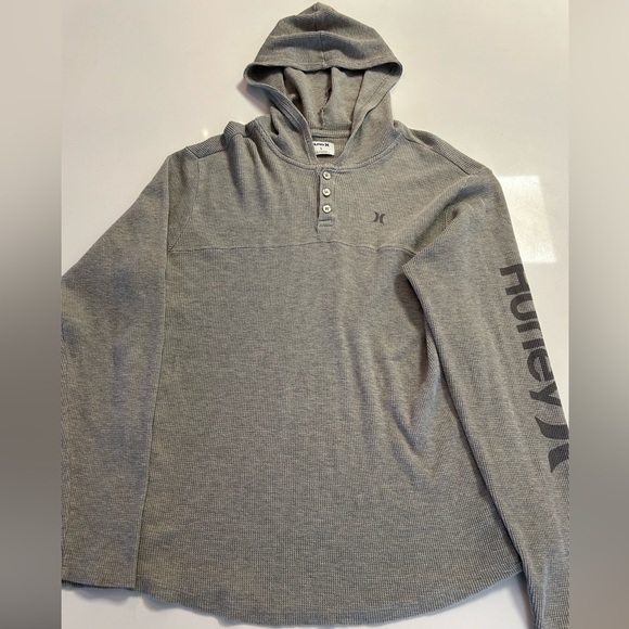 Hurley Other - Hurley Long-sleeve Henley Waffle Hoodie
